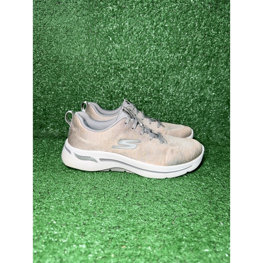Skechers Arch Fit Women Size 7 Wide Go Walk Moon Shadows Running Shoes Sneakers